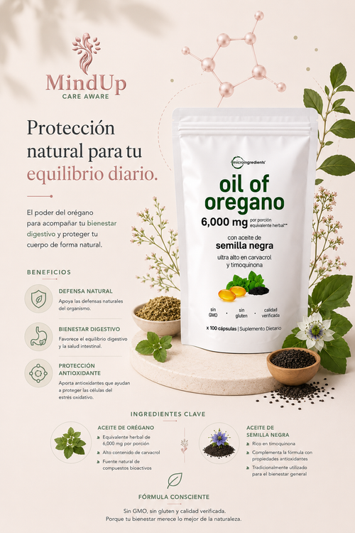Aceite de Orégano + Aceite de Semilla Negra 100 capsulas