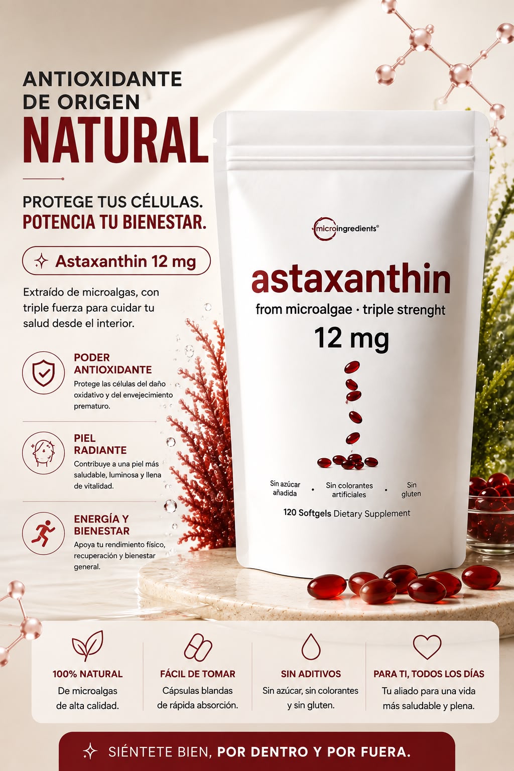 ASTAXANTINA MINDUP  por 120 UNIDADES