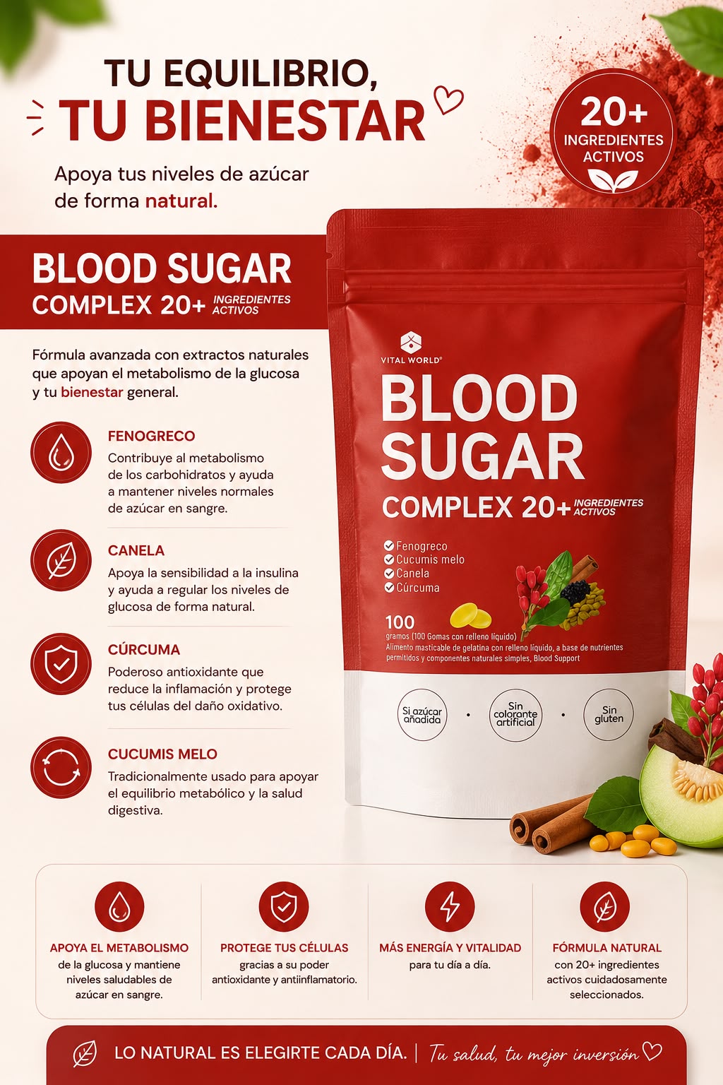 🩸 BLOOD SUGAR MINDUP por  100 UNIDADES