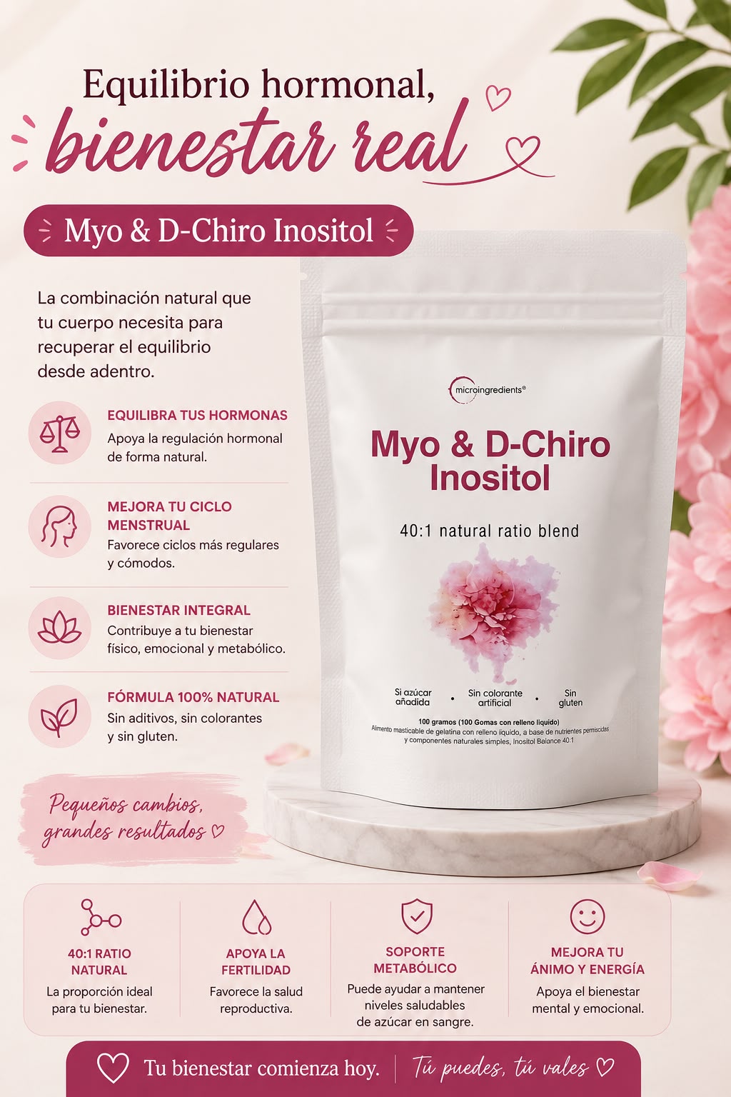 INOSITOL  por  100 UNIDADES